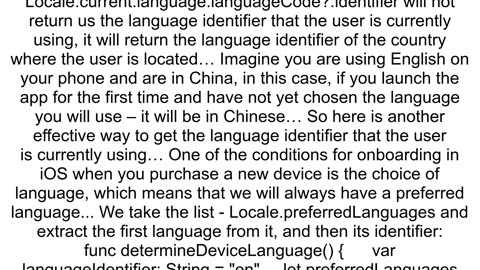 How to get iOS device system language