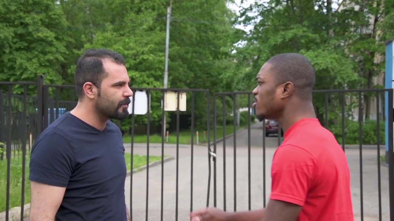 Men arguing