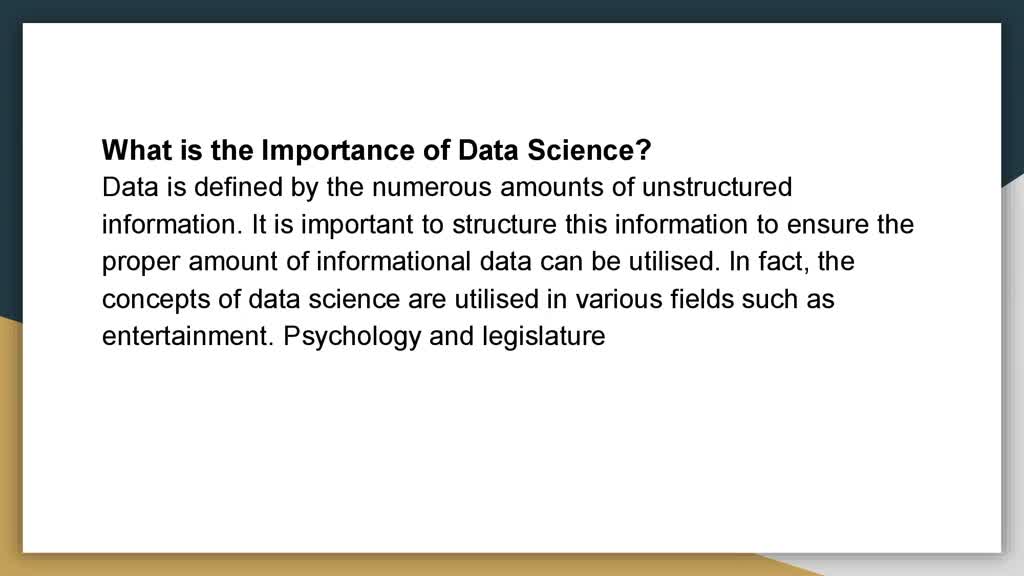 What is Data Science?