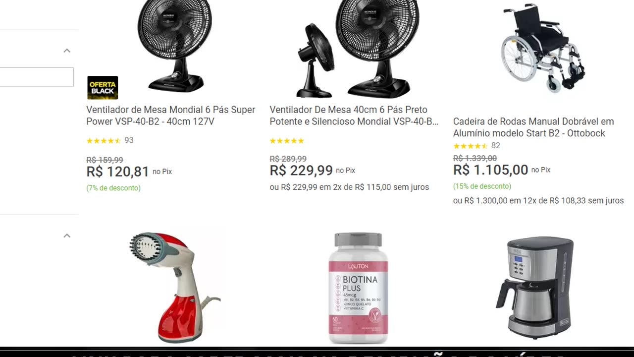 Ventilador de Mesa Mondial 6 Pás Super Power VSP-40-B2 - 40cm 127V MAGAZINEANV