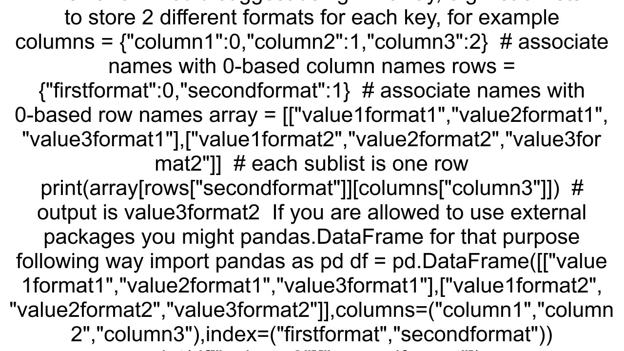 Dictionary with multiple values in Python