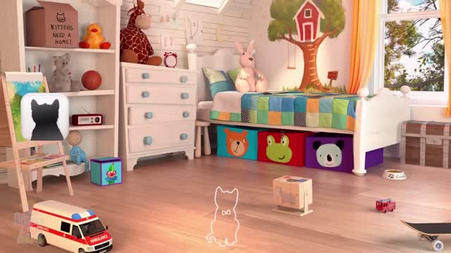 Little kitten play for kids