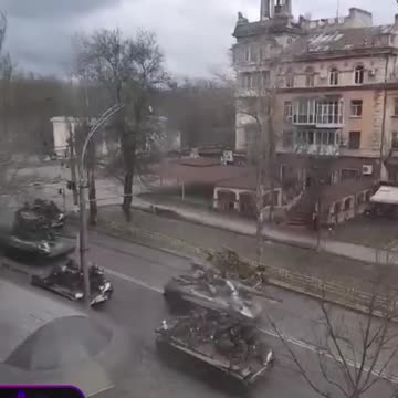 Local residents post video of Russian military armored vehicles in now liberated city Kherson