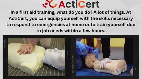 Emergency first aid Certificate