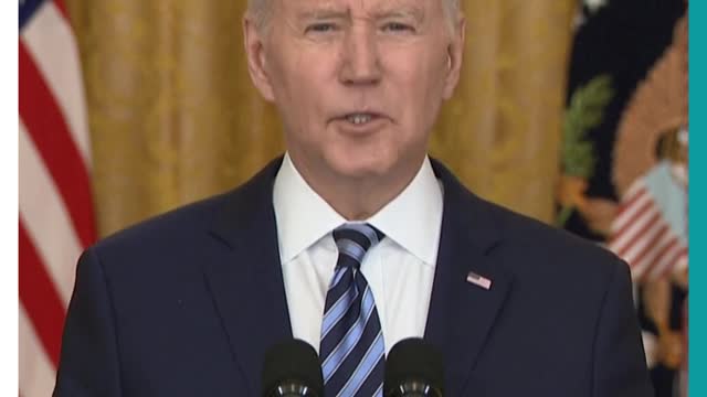 US President Joe Biden announces new sanctions against Russia