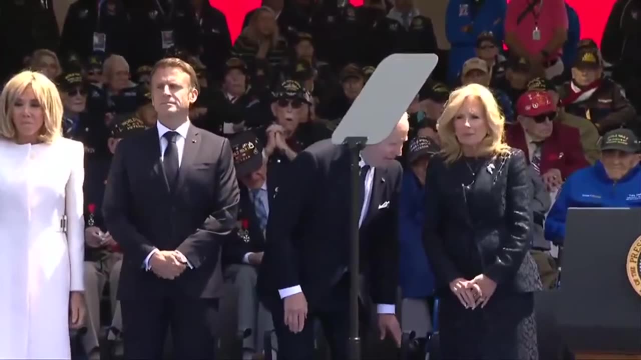 Joe Biden Gets Exposed In Viral Clip Showing Him In Awkward Position During D-Day Ceremony