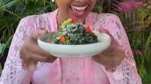 Bulung Boni Kuah Putih or Balinese Style Seaweed Salad with Fresh Grated Coconut🙏🏽😊 #bali