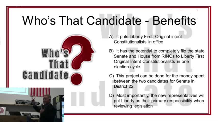 Who's That Candidate Launch Event - part 1 of 3