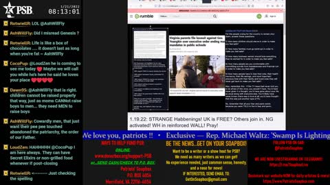 2022-01-21 07:00 EST - Patriots Soapbox AM: with LadyRWB , MykelJaye & DD
