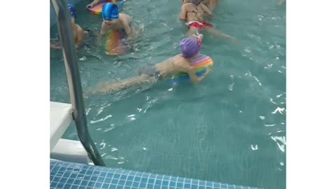 Kids in the pool.