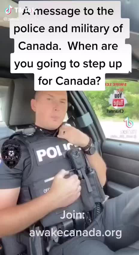 MESSAGE TO CANADIAN CITIZENS FROM POLICE