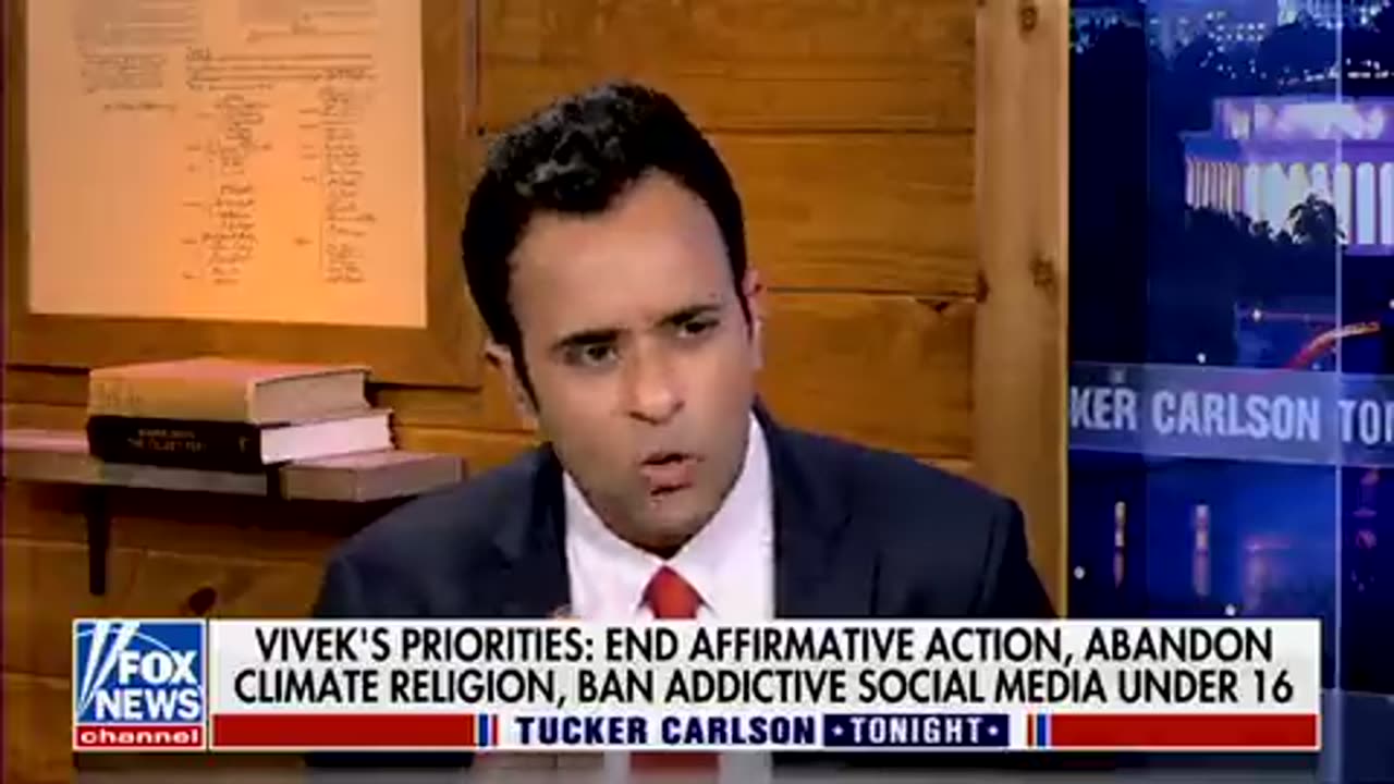 Tucker Asks Vivek Ramaswamy: ‘What Will Your Presidential Campaign Entail?’