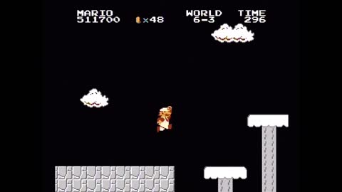 Super Mario Bros. No-Hit Playthrough (Actual NES Capture)