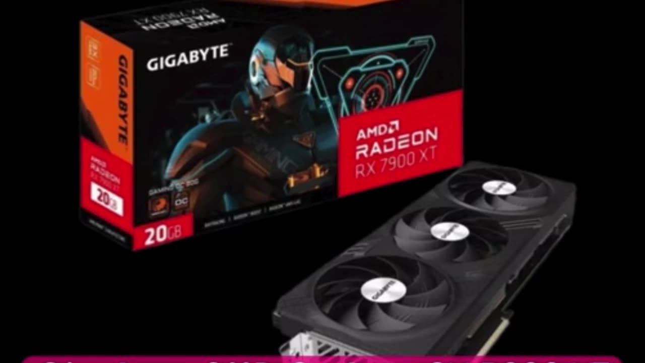 Gigabyte AMD Radeon RX 7900 XT 20GB Graphics Card £583.13 w/code. 🔥🔥👇