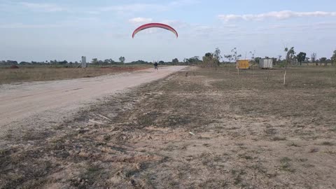 Takeoff and landing of paramotors