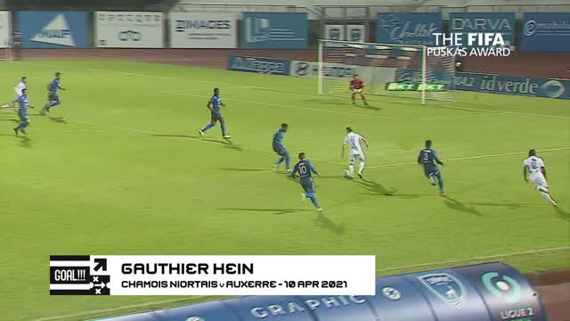 Gauthier Hein Goal FIFA Puskas Award 2021 Nominee