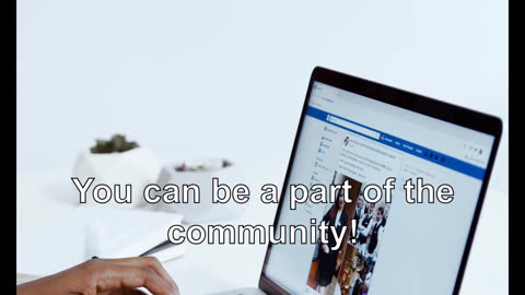 You can be a part of the community! Join us on Facebook