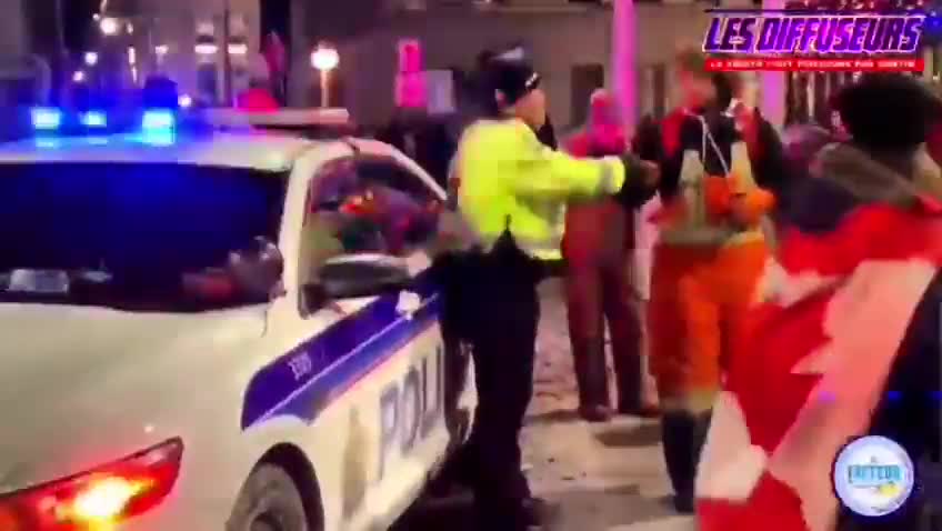 Jan. 30th 2022 - Ottawa - "policemen", that's how you behave towards the people!