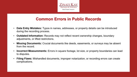 How a Toronto Real Estate Lawyer Can Correct Errors in Public Records