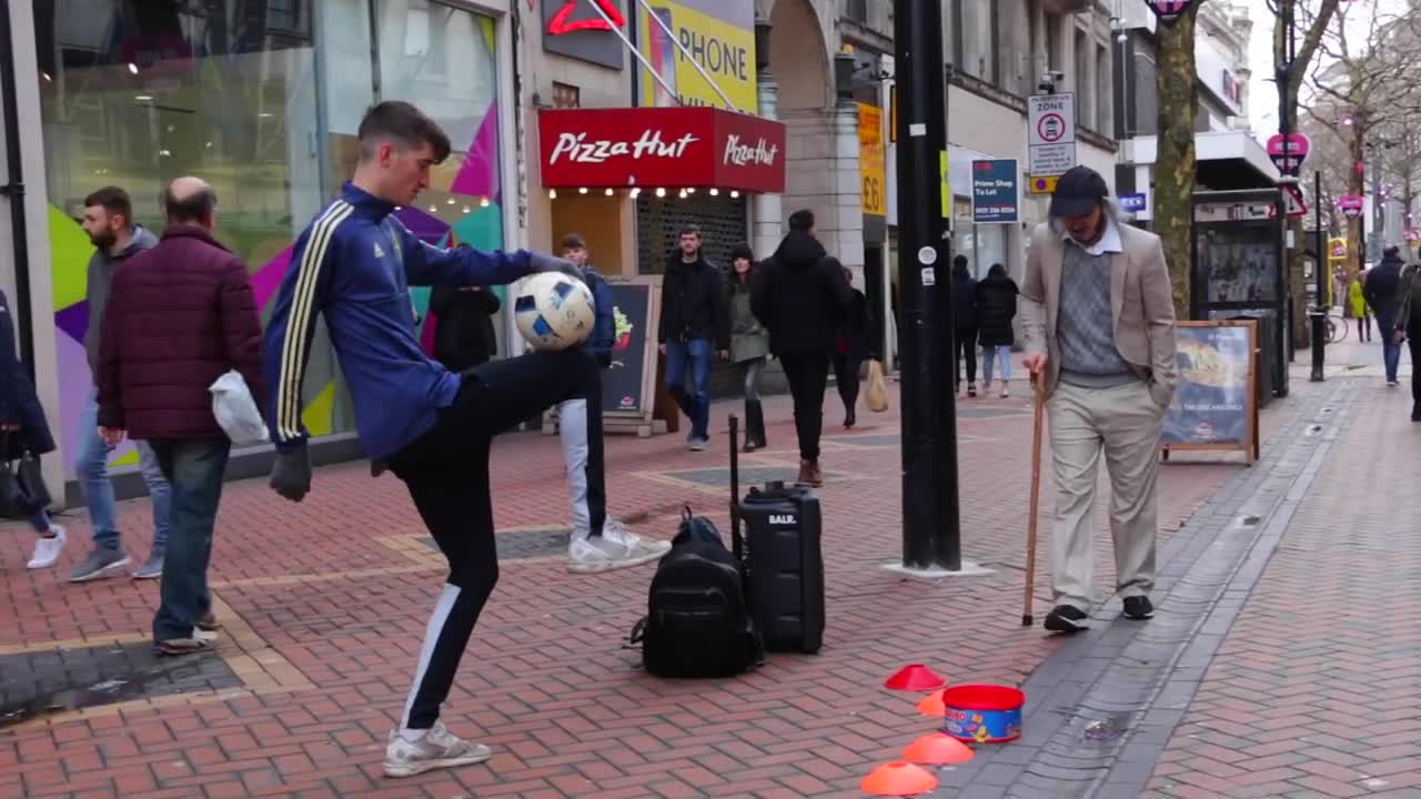 Prank: Crazy Football Skills of an Old Man