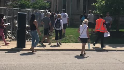 2020: 07/25—Prayer walk downtown Indianapolis