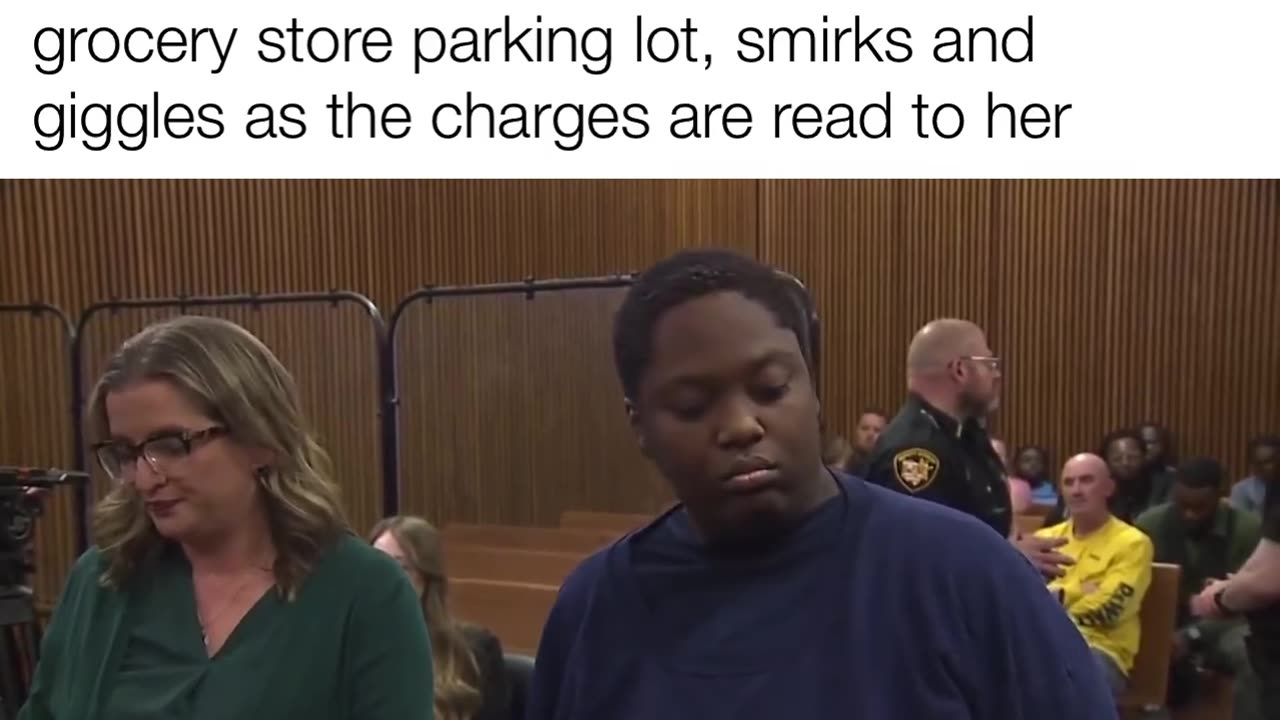 Invader stabbed 3 yo White boy to death in parking lot,smirks and giggles as the charges are read