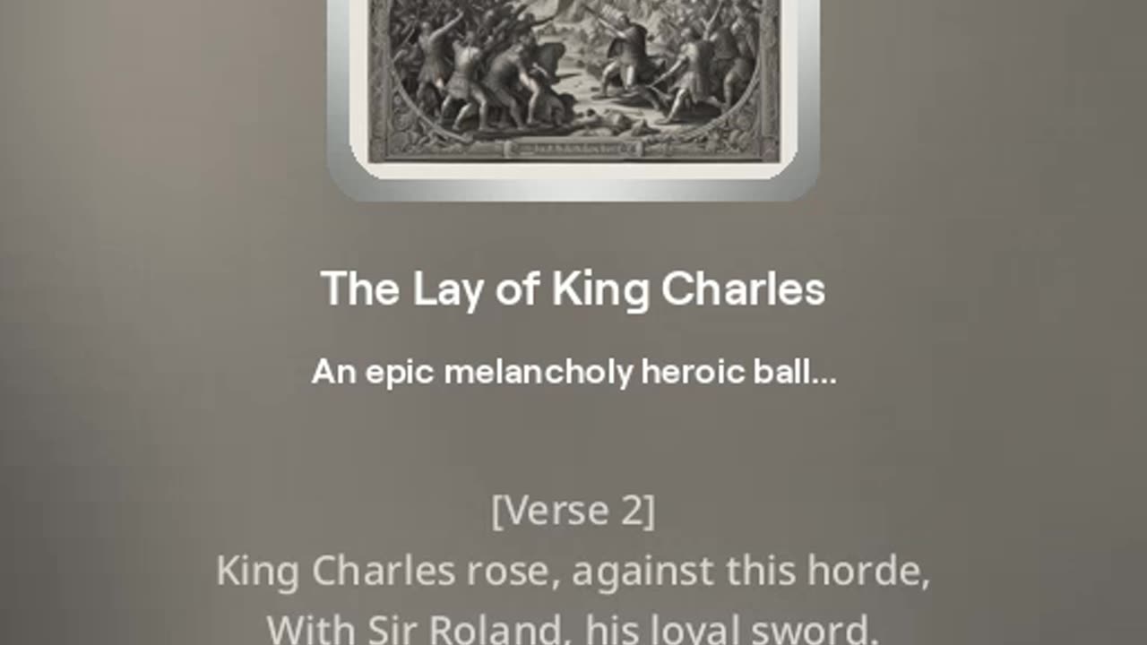 The Lay of King Charles Alternate Version