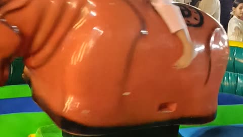 Kid Riding Bull 🐂