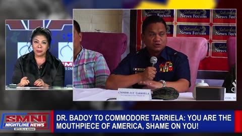 Dr. Badoy to Commodore Tarriela: You are the mouthpiece of America, shame on you!