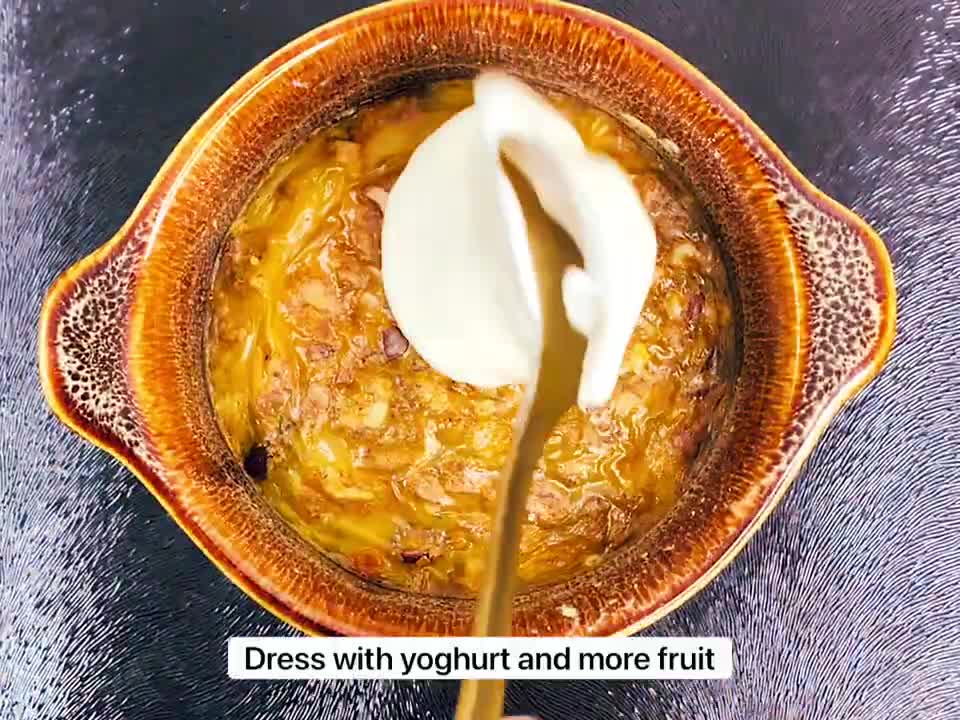 Baked Pumpkin Spice and Custard Oats