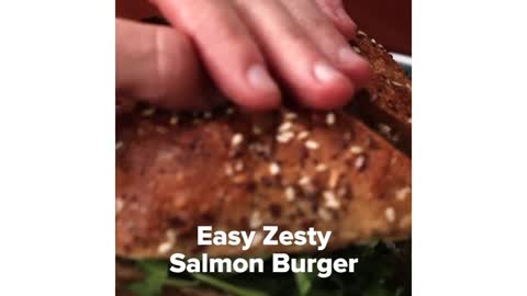 Easy ZestySalmon Burger