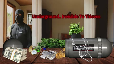 The Ultimate Diversion Safe. Underground Hidden Safe, Store Gold, Gold Coins, Valuables.