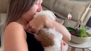 Surprising Partner with New Puppy