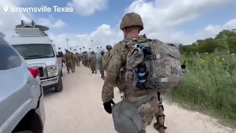 Texas national guard preparing for a huge rush of the border as title 42 is due to be lifted...