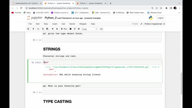 STRINGS DATA TYPES IN PYTHON