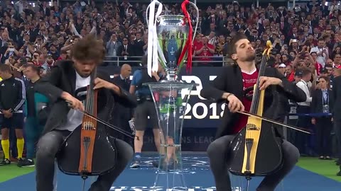 2CELLOS performance at the 2018 UEFA Champions League Final