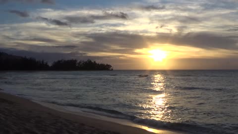 Waialua, HI — Makaleha Beach Park - Sunset
