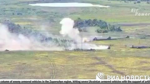 The one Russian tank Vs seven Ukrainian armored vehicles in one battle