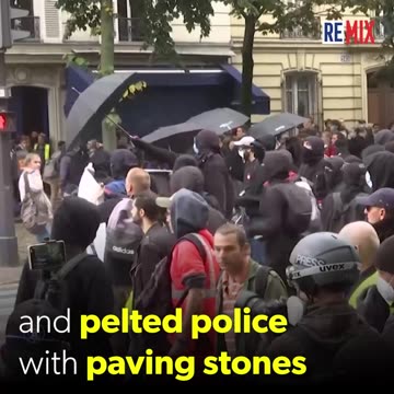 Scenes like this could become worse if France's economic crisis continues.