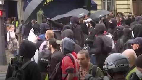 Scenes like this could become worse if France's economic crisis continues.