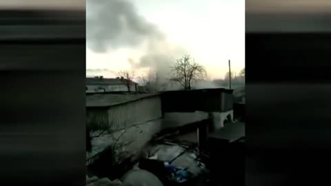 Watch how Ukrainians shell Civilian structures deep inside Donbas with heavy Artillery