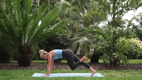 strong core workout with yoga burn