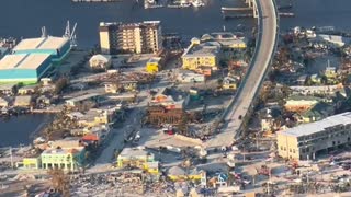 Fly over Fort Myers beach