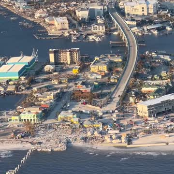 Fly over Fort Myers beach