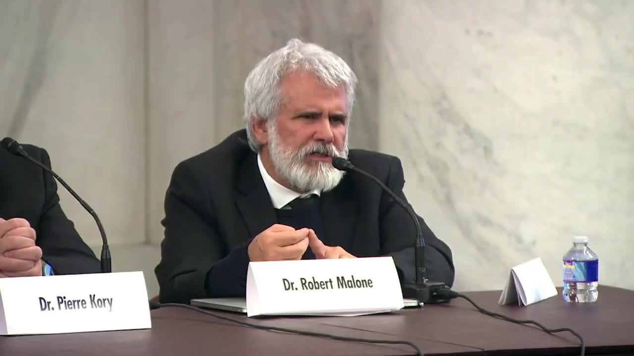 Dr Robert Malone testifies in the senate
