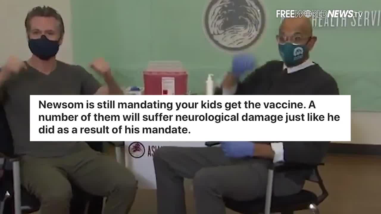 Report Gavin Newsom Is Out Of Sight Because He Has Bell's Palsy From His Booster Shot