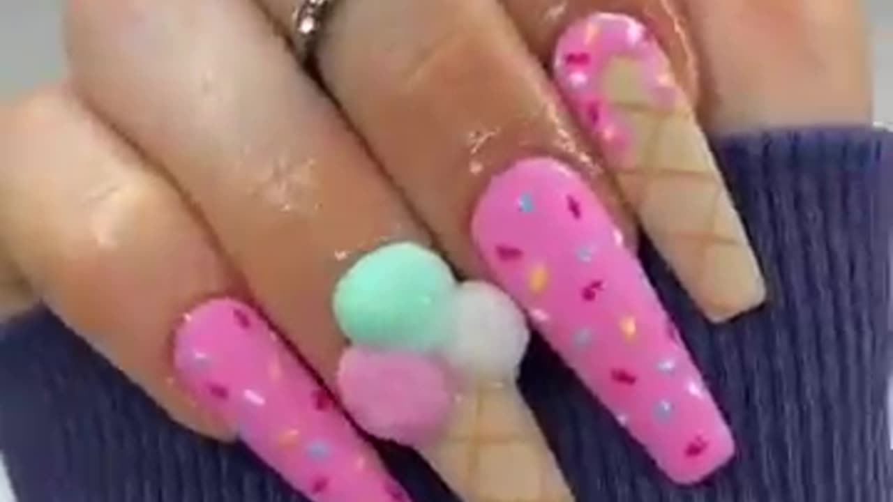 EIS NÄGEL🍦😋💅🏻 Wie findet ihr das Ergebnis? 🙈 #nails #nägel #naildesign #nailart