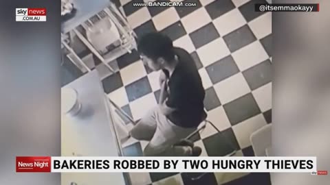 Intruder breaks in to steal cupcakes but pauses for selfies and a sweep