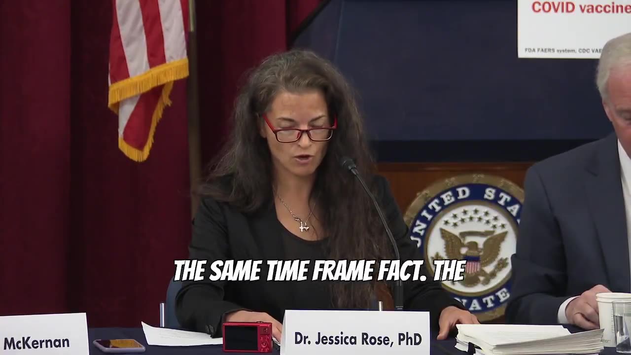 Great testimony by dr. Jessica Rose speaking for the injured & VAERS data