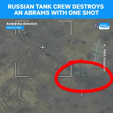 Fourth M1 Abrams and crew destroyed by Russian T-72B3 tank in the Avdeevka area